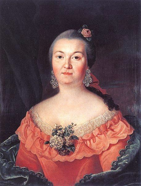 Анна Ивановна Мамонова, неизв. художник, 1757. (с) Из коллекции Третьяковской галереи