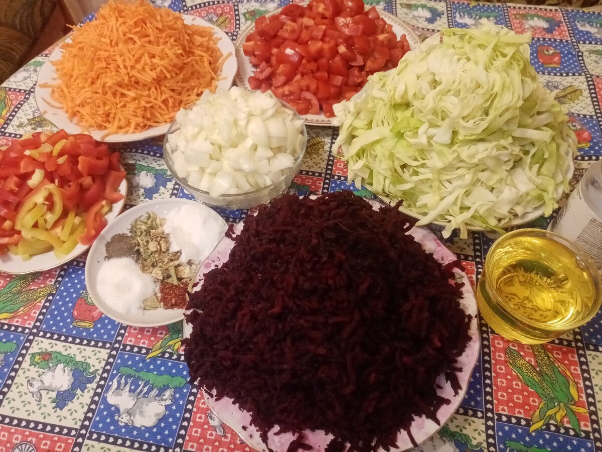 все овощи со своего огорода