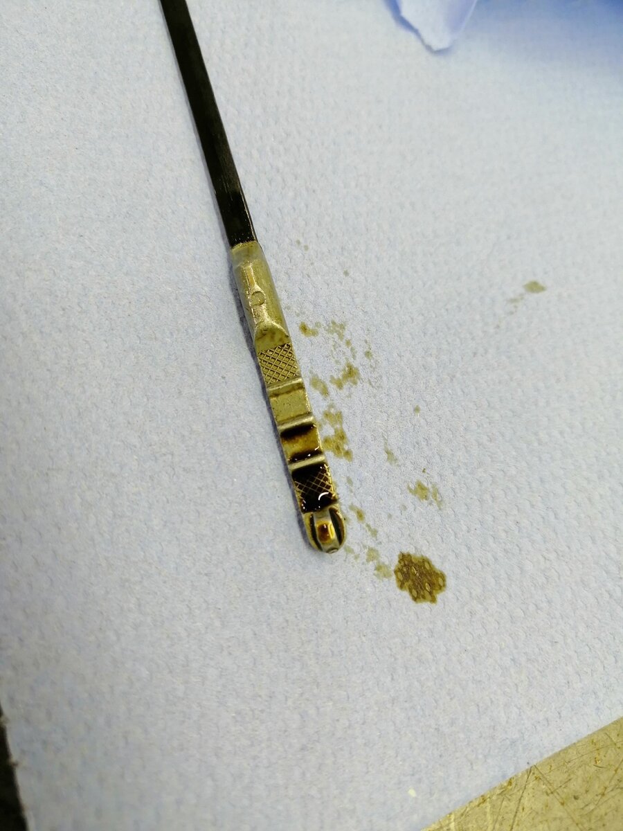 Масло  на щупе