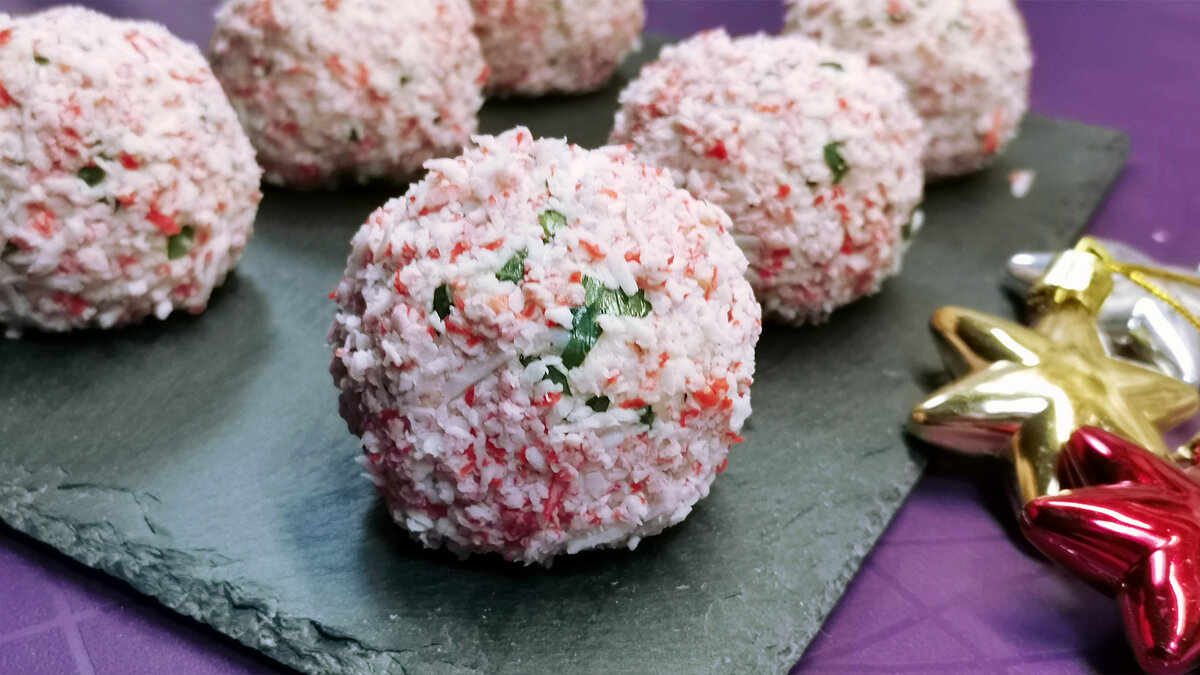 Закуска из крабовых палочек на Новогодний стол