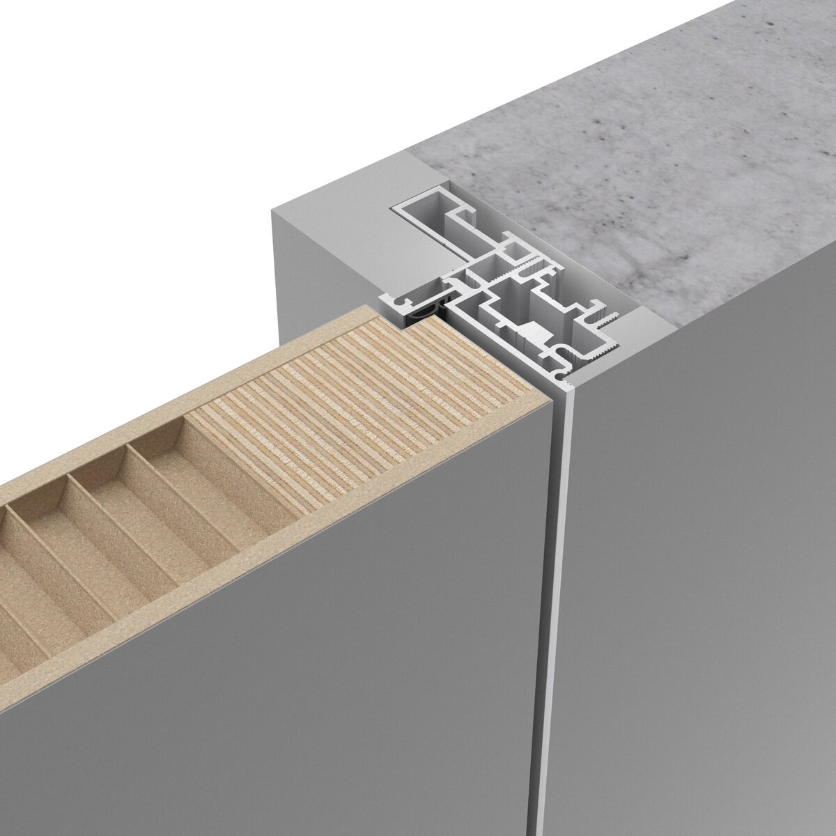 Скрытый алюминиевый короб CHAMELEON