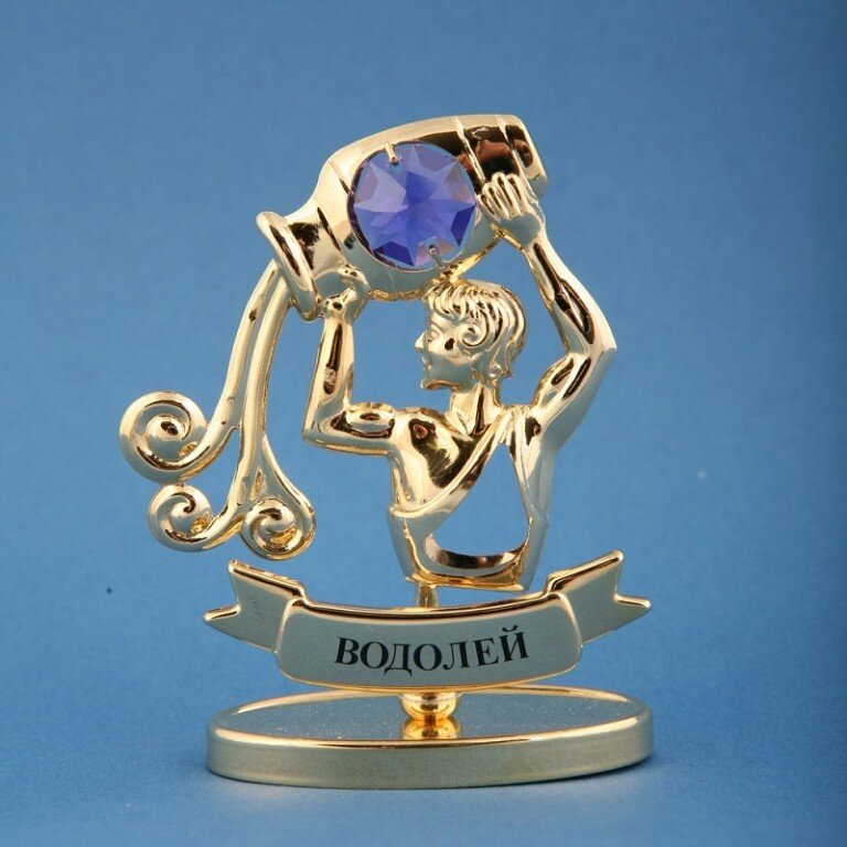 Водолей. Статуэтки сваровски водолей. Подарок водолею мужчине. Кристокрафт сваровски. Сваровски знаки зодиака фигурки.