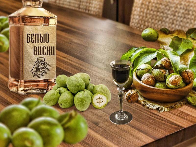 Готовим ликёр Ночино © - авторский коллаж от Самогонъ-Б12