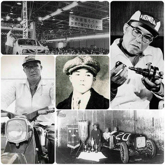 Основатели фирмы honda и год. Соитиро Хонда. Соитиро Хонда 1930. Соитиро Хонда японский инженер. Соичиро Хонда.