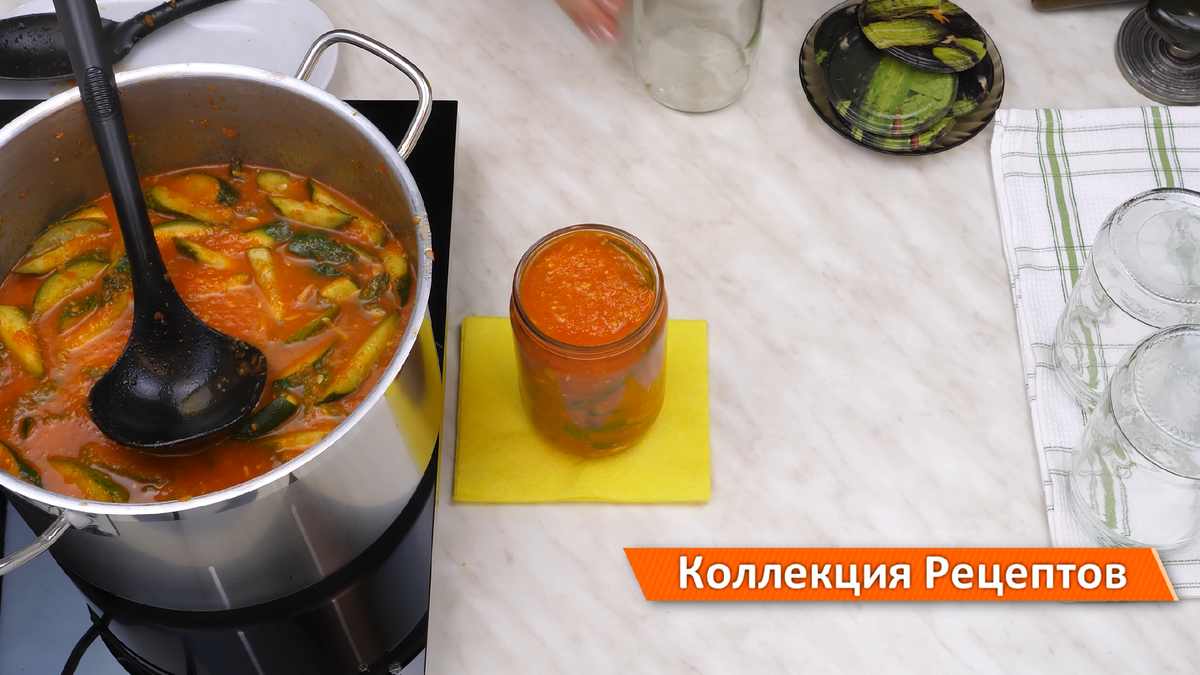 🌶Вкусное лечо из огурцов!🥒Огурцы на зиму в томатной заливке!🍅 | Дина,  Коллекция Рецептов | Дзен