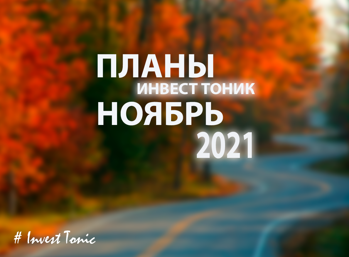 Несколько слов о моих инвестиционных планах на Ноябрь 2021. Инвест Тоник