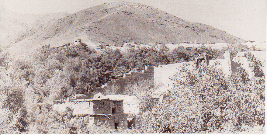 Кишлак в предгорье. Афганистан.