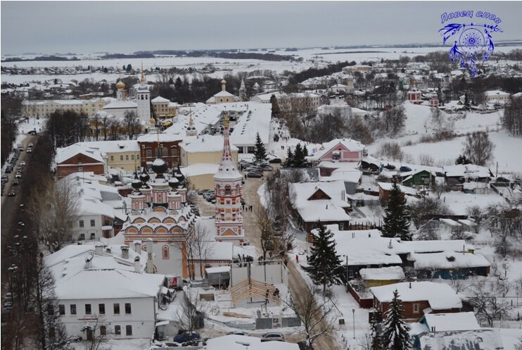 Древний русский город Суздаль. Вид со смотровой площадки.