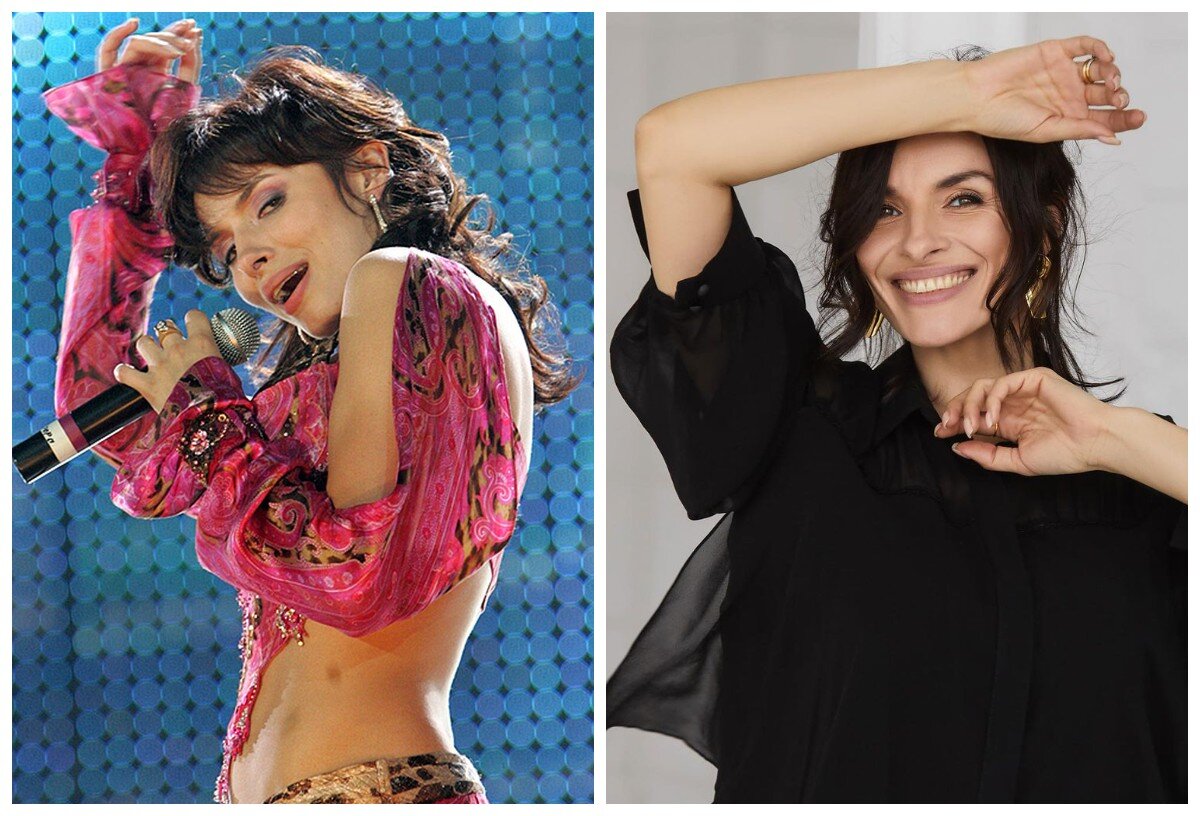 Надежда Грановская в составе группы «Виа Гра» и сейчас. Фотоколлаж сделан автором.