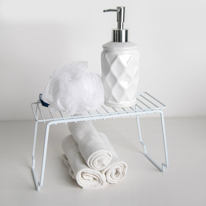 Полка стеллажная малая (24 см, белая) - 299 руб