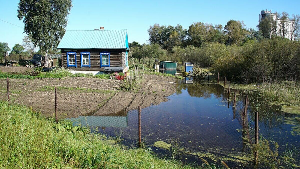    Последствия паводка в микрорайоне "Красная речка" в Хабаровске© Фото : пресс-служба администрации Хабаровска