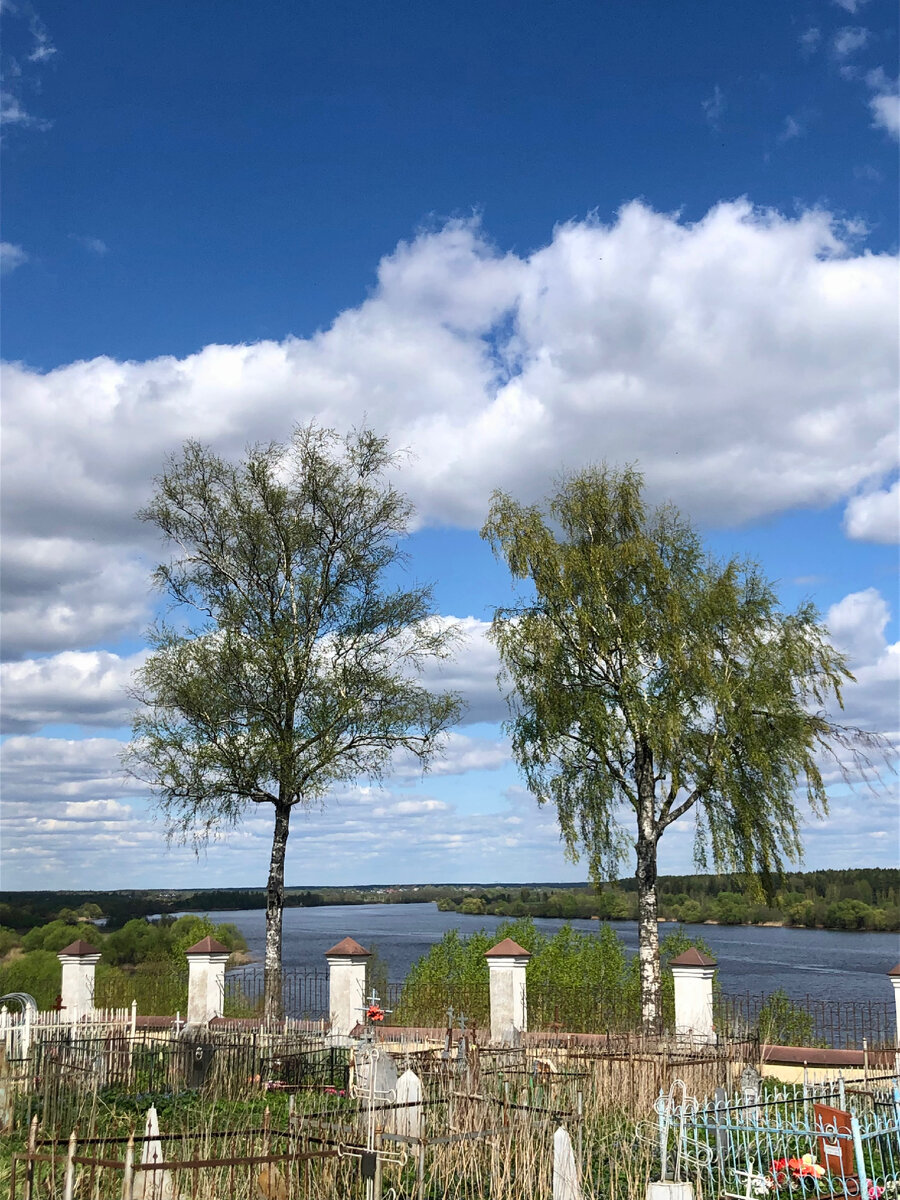 Вид на Волгу в селе Городня (фото автора) 