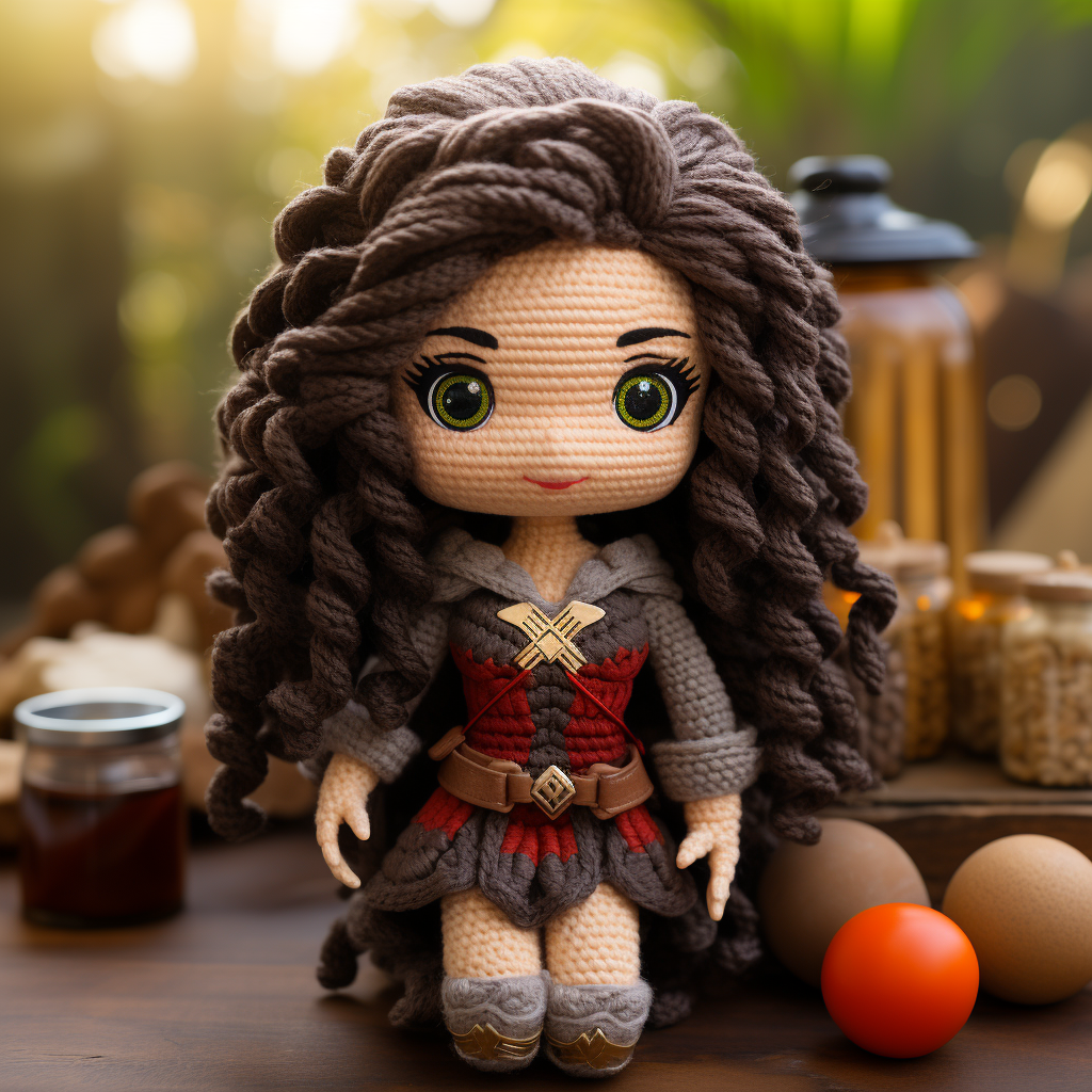 Вязаная кукла Элины Майер (Финляндия)