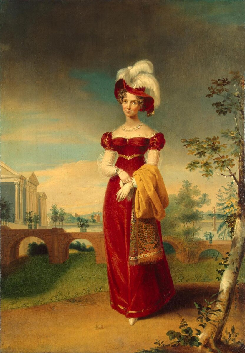 Elizaveta Alexeevna in Tsarskoe Selo after Dawe (19 c, Hermitage)
