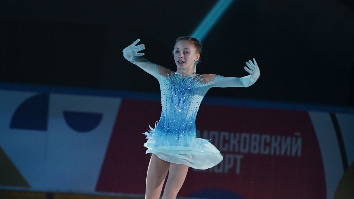    Маргарита Базылюк - дебютантка юниорских прокатов в 2023 году. Фото: GLOBAL LOOK PRESS