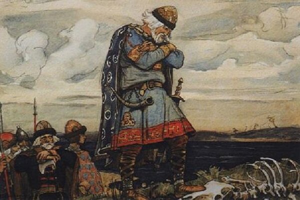 В.М. Васнецов. «Олег у костей коня». 1899.