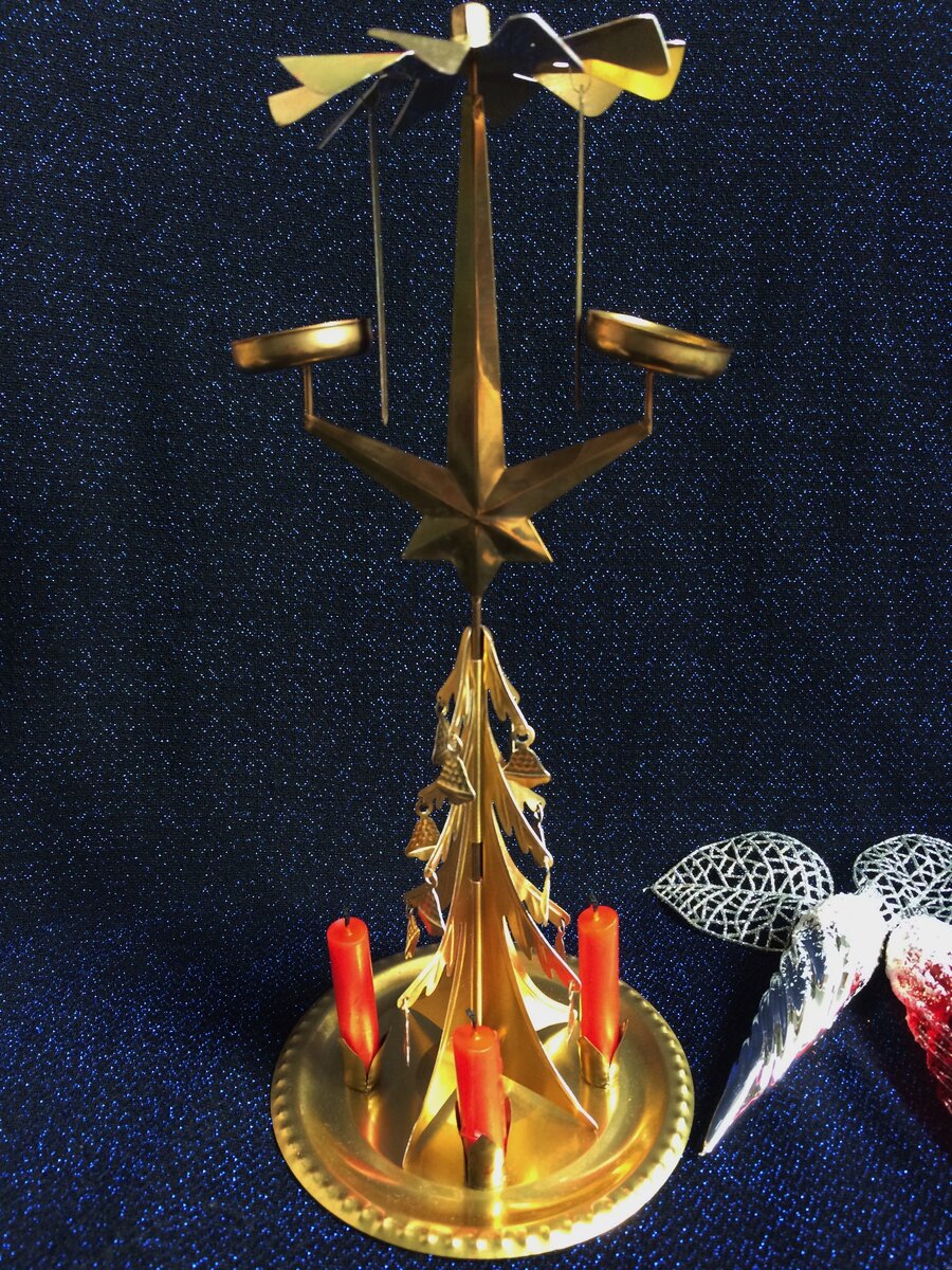 елка металлическая со свечами гдр. елочная карусель со свечами гдр. карусель вечерний звон новогодняя. рождественская карусель гдр. елка вечерний звон гдр.