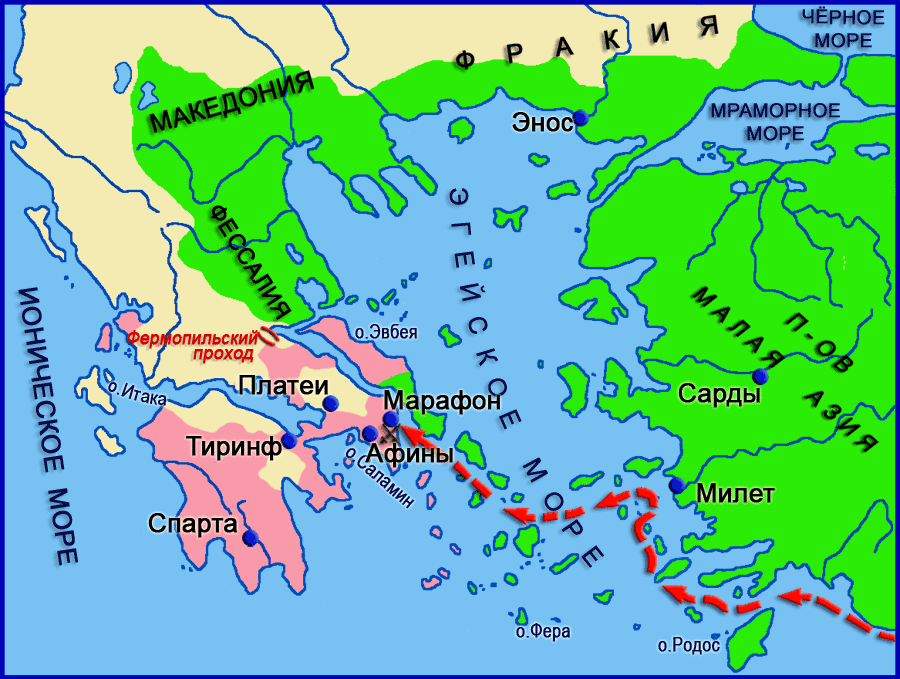 Где проходила марафонская битва. Греко-персидские войны 500-449 гг до н.э. Карта греко персидских войн 500-499 г.до.н.э. Древняя Греция греко персидские войны карты. Карта греко - персидские войны в 5 в. до н. э.