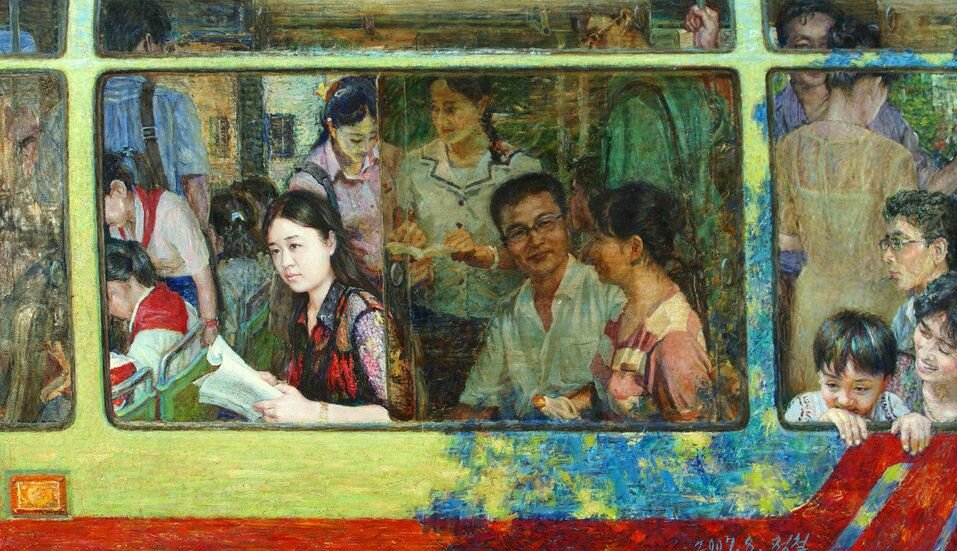 KAESONG ART COLLECTION “The Bus Ride” by Jong Chol