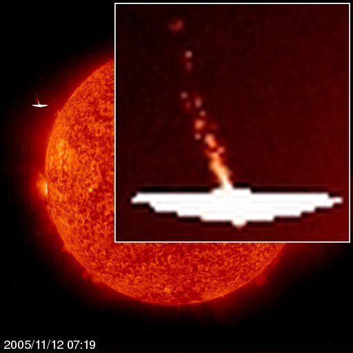 Отличный снимок Солнца и системы Нибиру с аппарата STEREO от NASA.