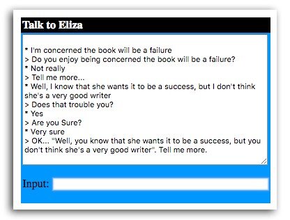 
Моё общение с Eliza…
