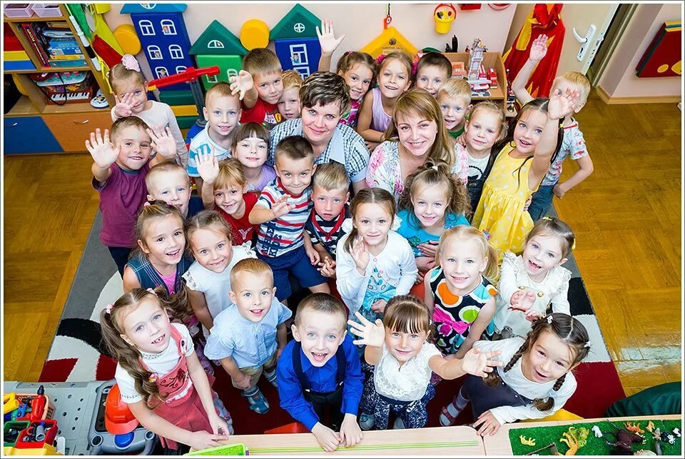Как сделать общее фото в детском саду