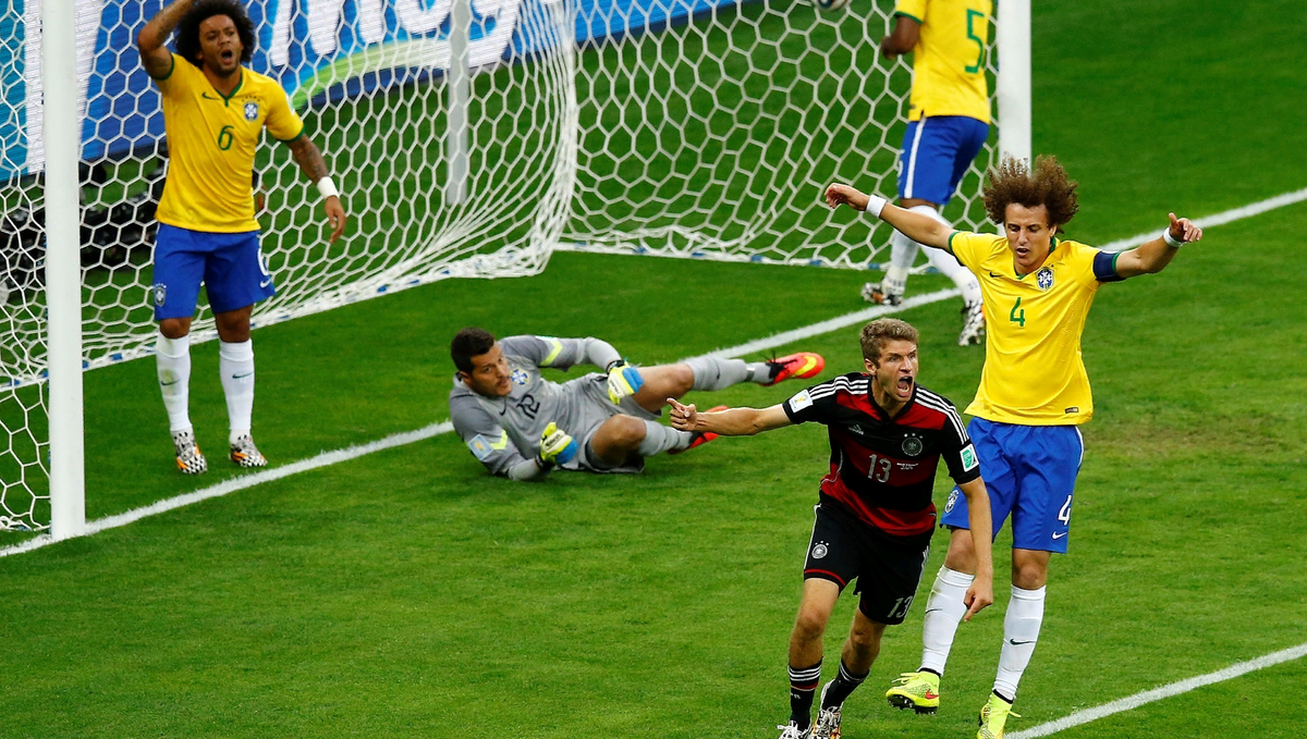ЧМ 2014. Полуфинал. Бразилия - Германия. Футбол Бразилия Германия 1 7. ЧМ 2014 Германия Бразилия 7:1. Футбол матч 2014