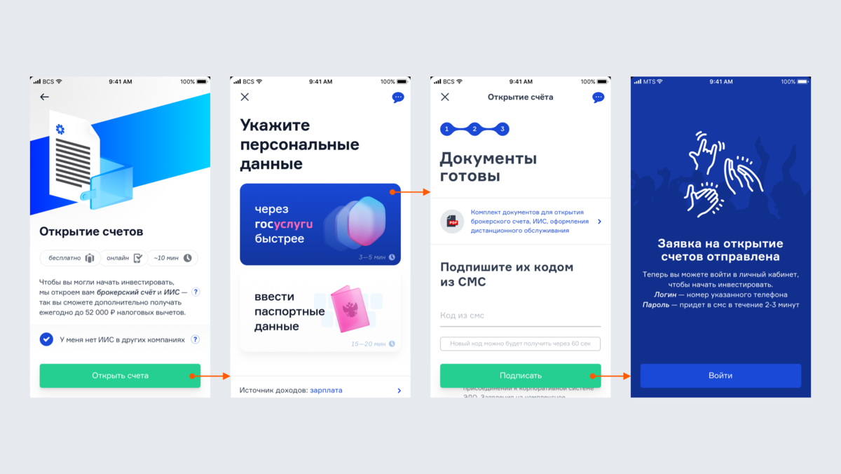 Business приложение для инвестиций