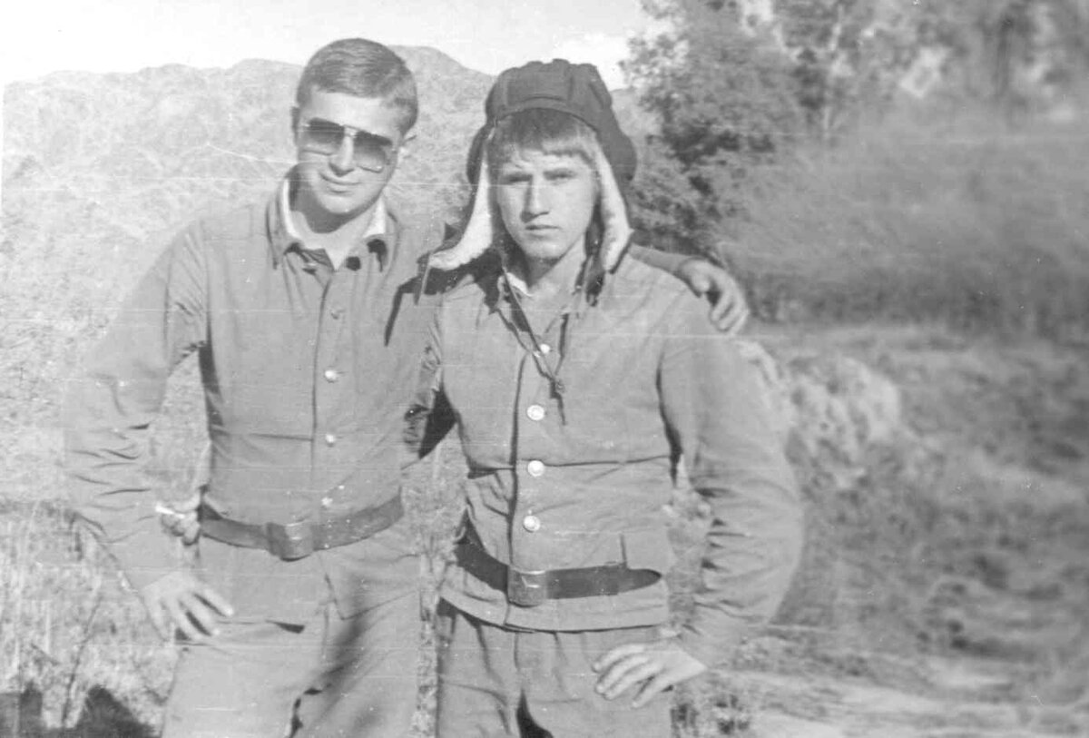 Мы с Саней, январь 1981 Джелалабад