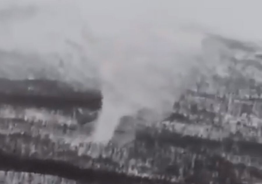 Скриншот из видео @severeweatherEU 