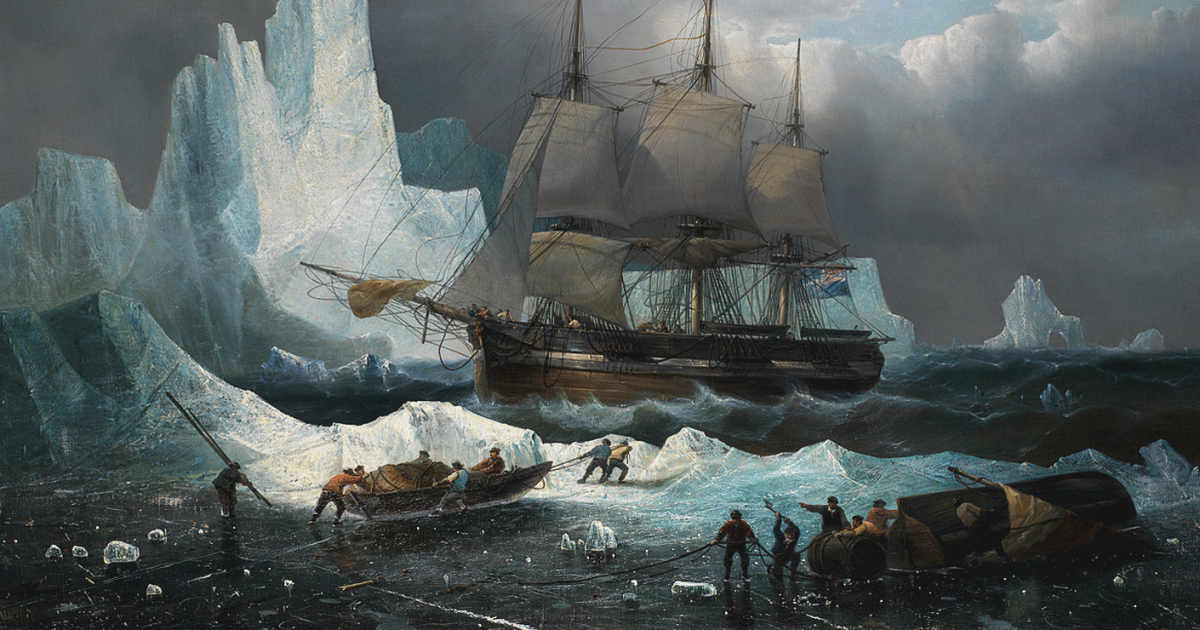 экспедиция во льдах.