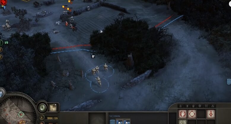 Скриншот из игры Company of Heroes 2006 год, автор канал Яндекс Дзен GAMES NEWS 