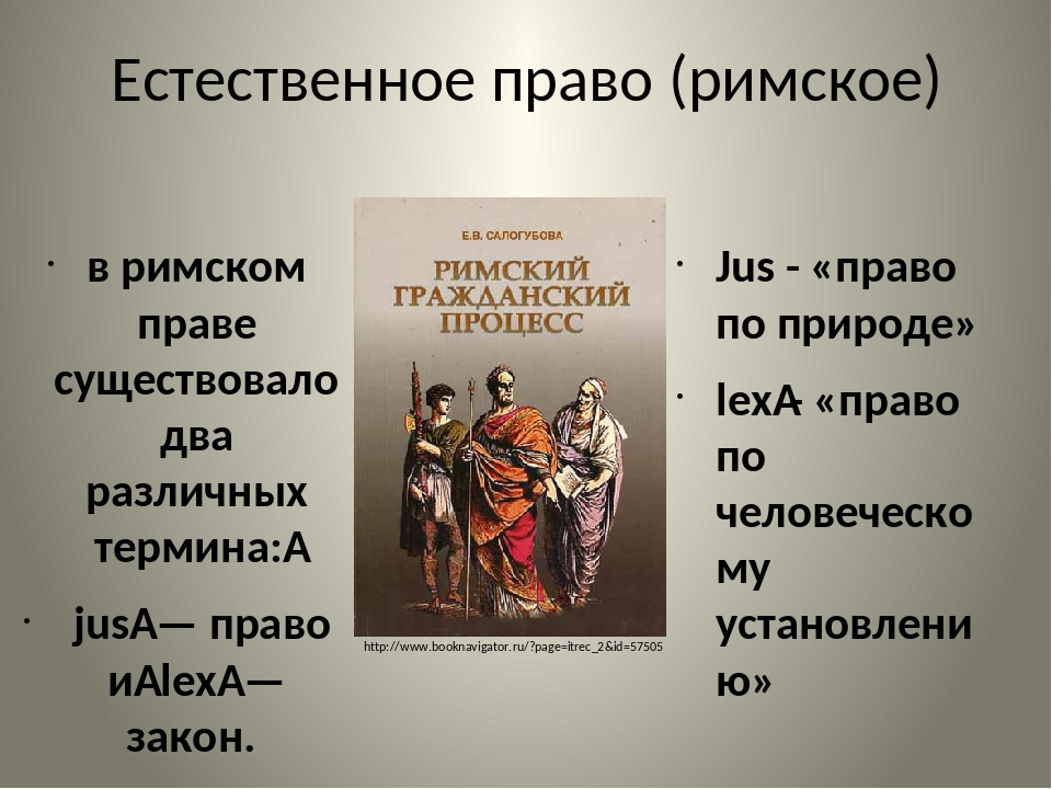 Позитивное право и естественное право различия