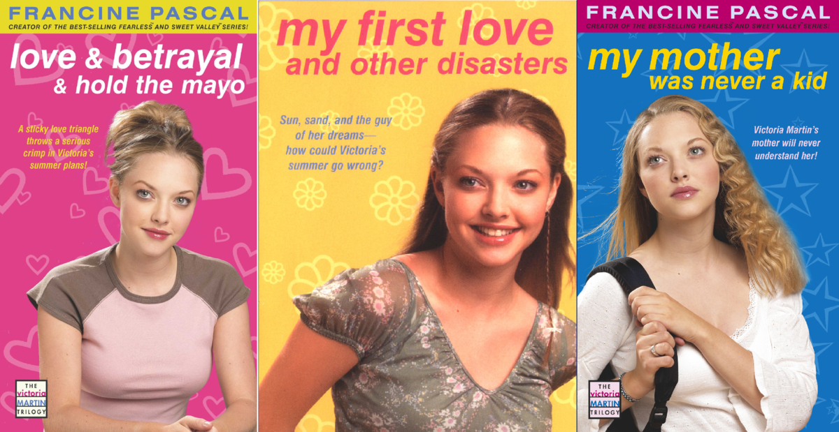 Аманда Сейфрид на обложках книг Франсин Паскаль