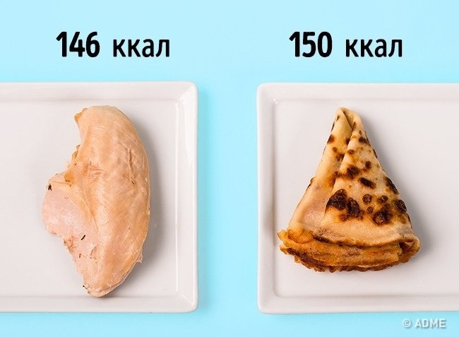 Конечно, грудка насытит вас на более долгое время. Но если очень хочется домашней еды то можно себе позволить блинчик