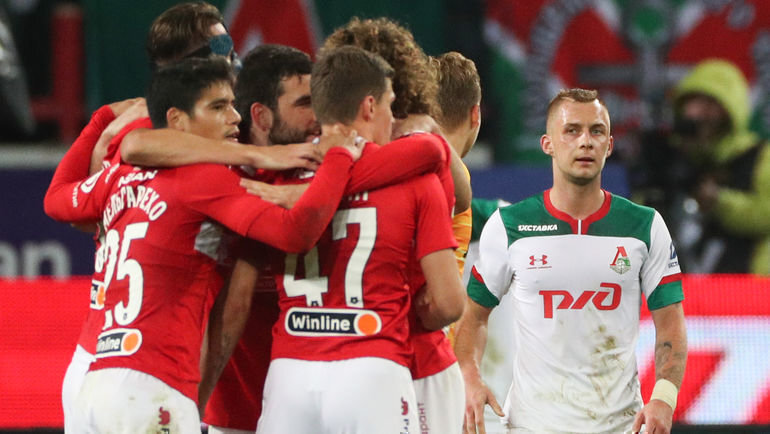 "Локомотив" - "Спартак". 0-3. Источник: https://m.sport-express.ru