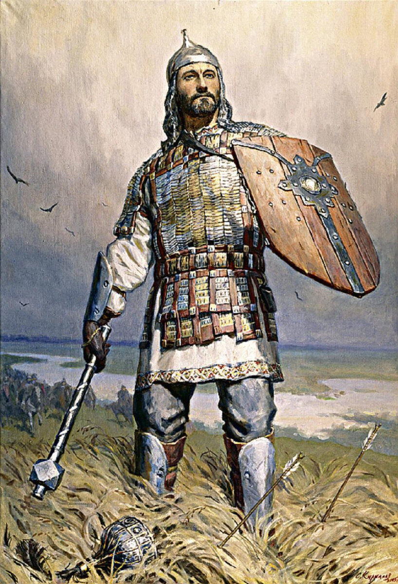 С.Кириллов, "Дмитрий Донской", фрагмент картины из цикла "Образы русской истории"