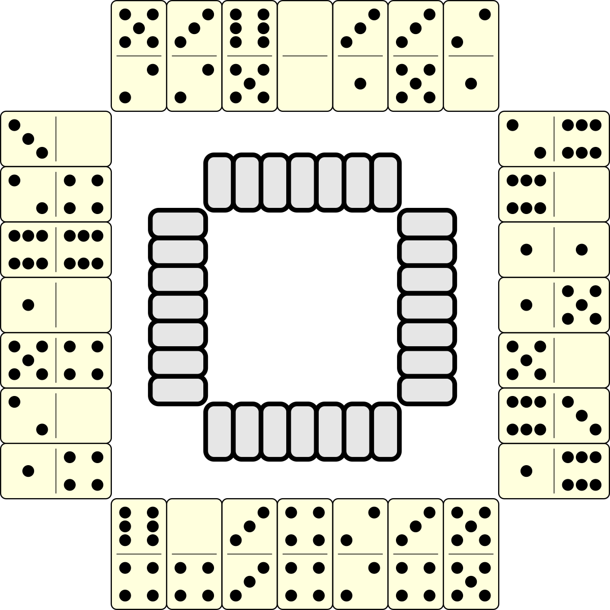 Рамка и пример расклада.
