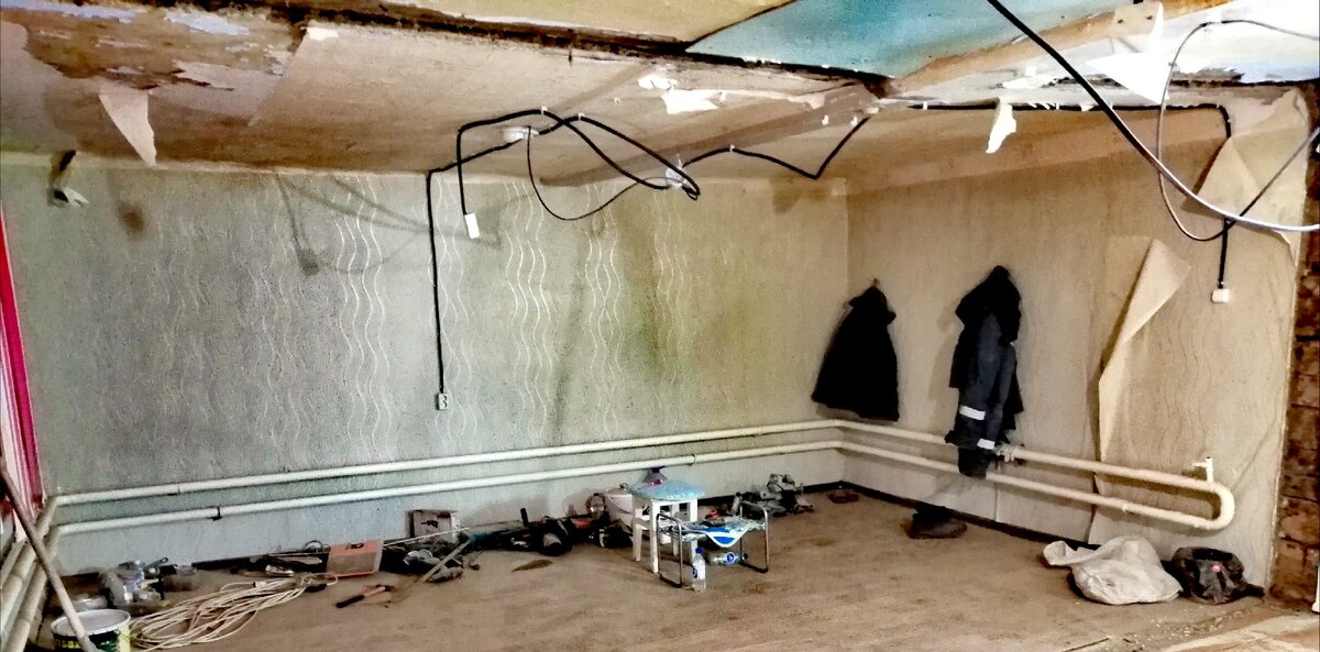 Первоначальный вид комнаты в доме. 