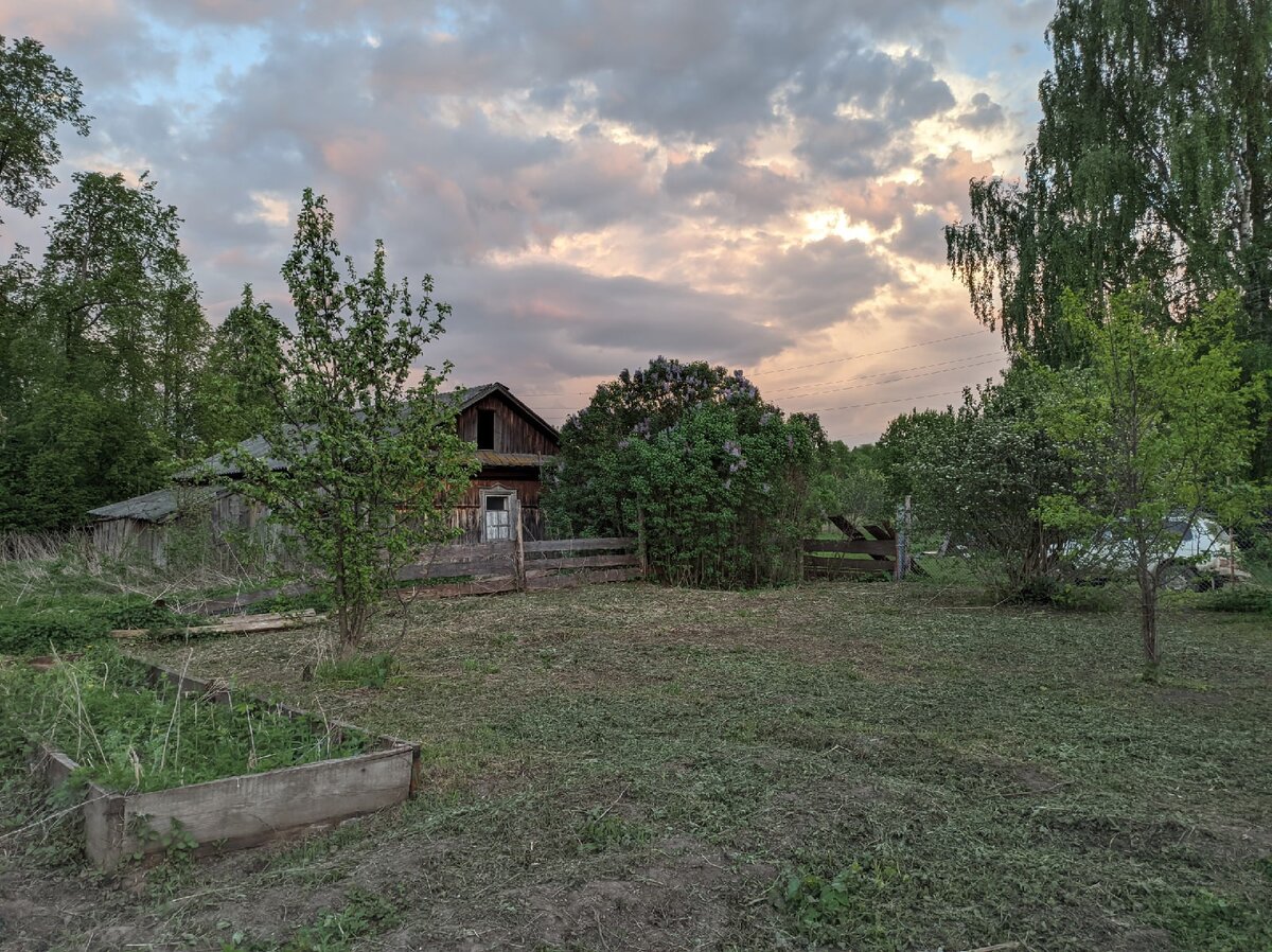 У нас в деревне.