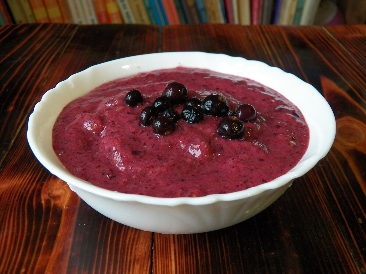 Смородиновый мусс приятный на вкус