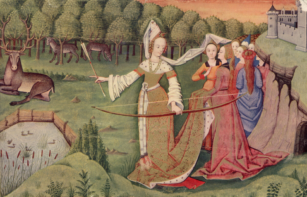 Средневековая миниатюра 15 век женщина