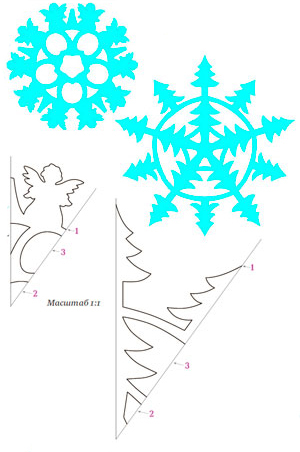 Трафареты Снежинок для вырезания из бумаги – для вырезания распечатать