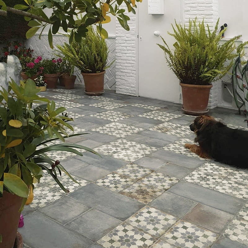 Дизайн террасы с коллекцией противоскользящей плитки Natucer