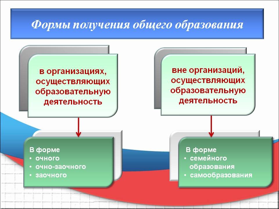 2 вид обучения. Формы получения образования. Формы получения общего образования. Основные формы образования. Перечислите основные формы получения образования.