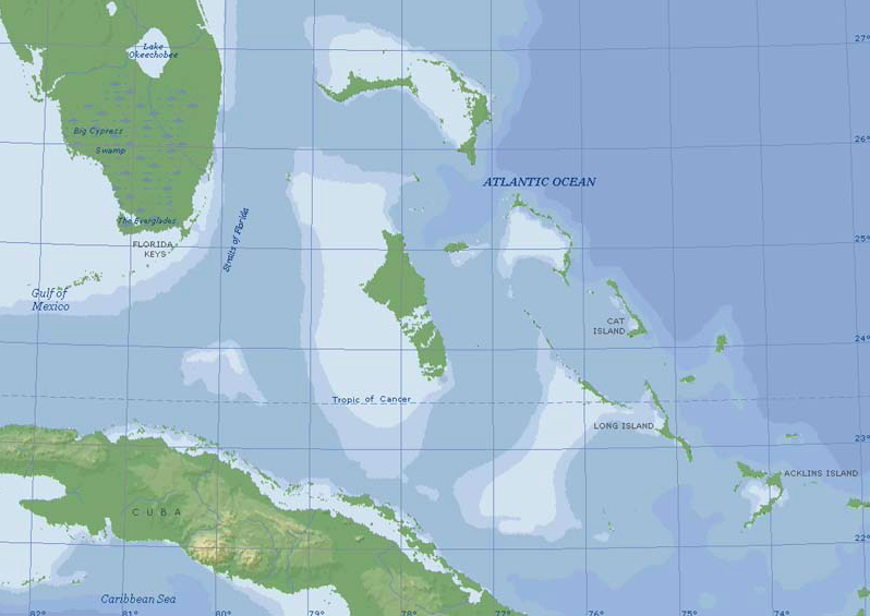 Багамская банка. Изображение взято из книги А. Ю. Склярова «Древняя Мексика без кривых зеркал», издательство ВЕЧЕ, 2009