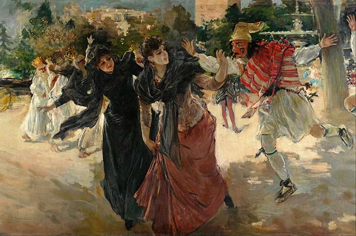 
Карнавальный вечер в Аламеде, 1889