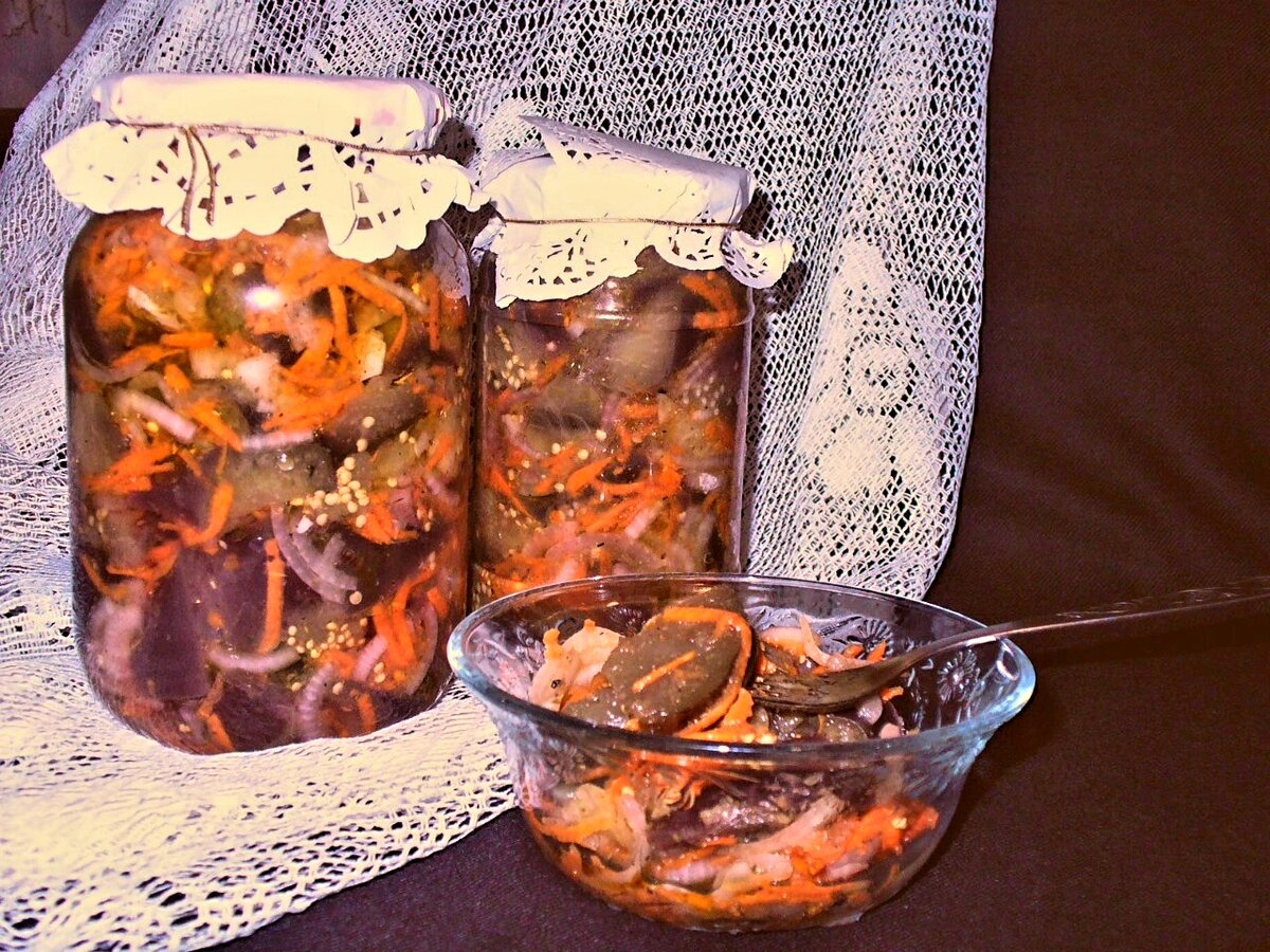 #маринованные баклажаны 