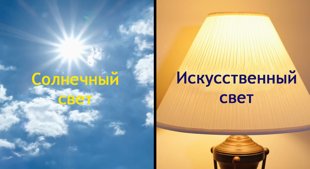 Светит солнце. Светит ночник