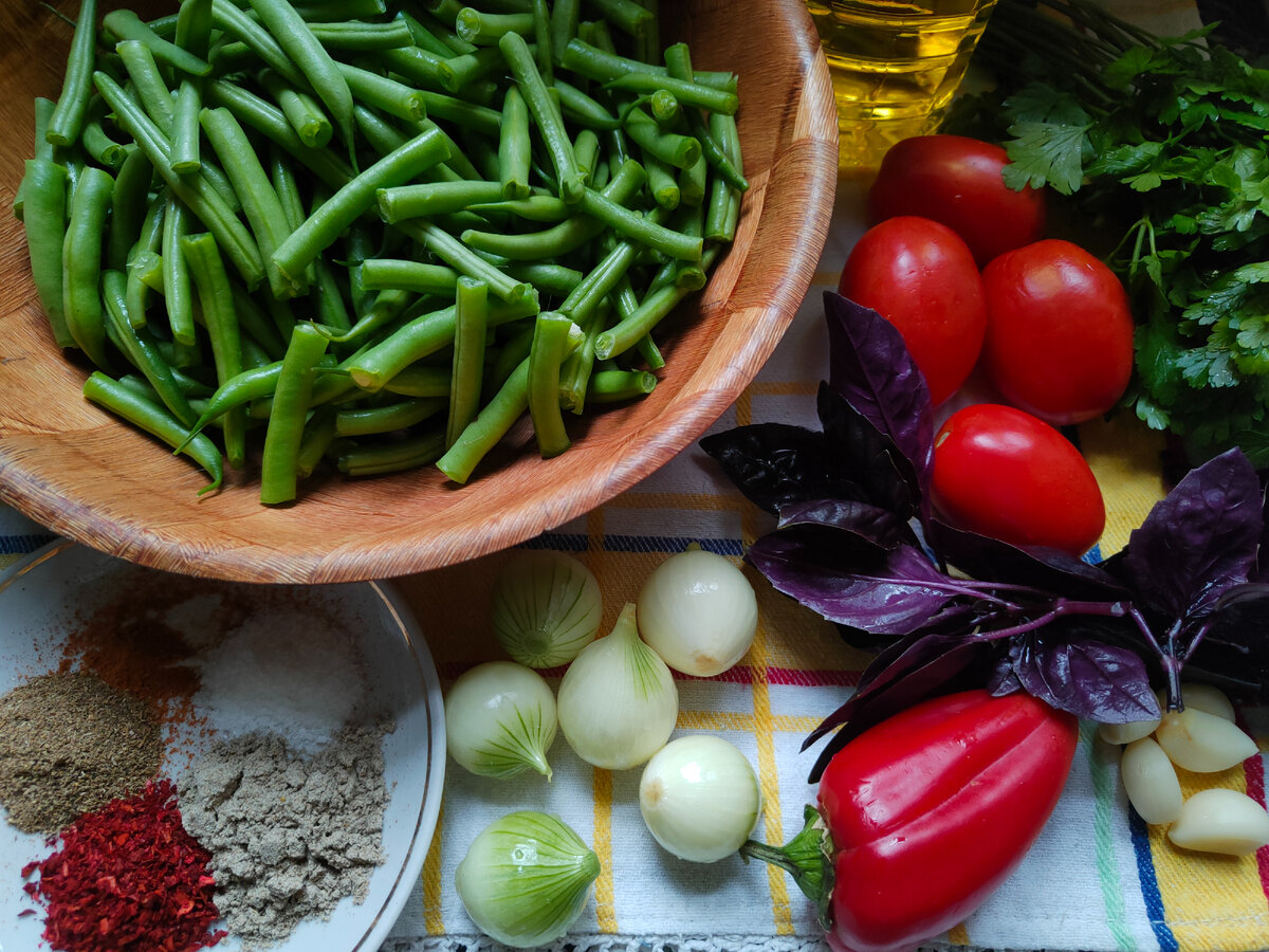 Лобио из стручковой фасоли по грузински классический